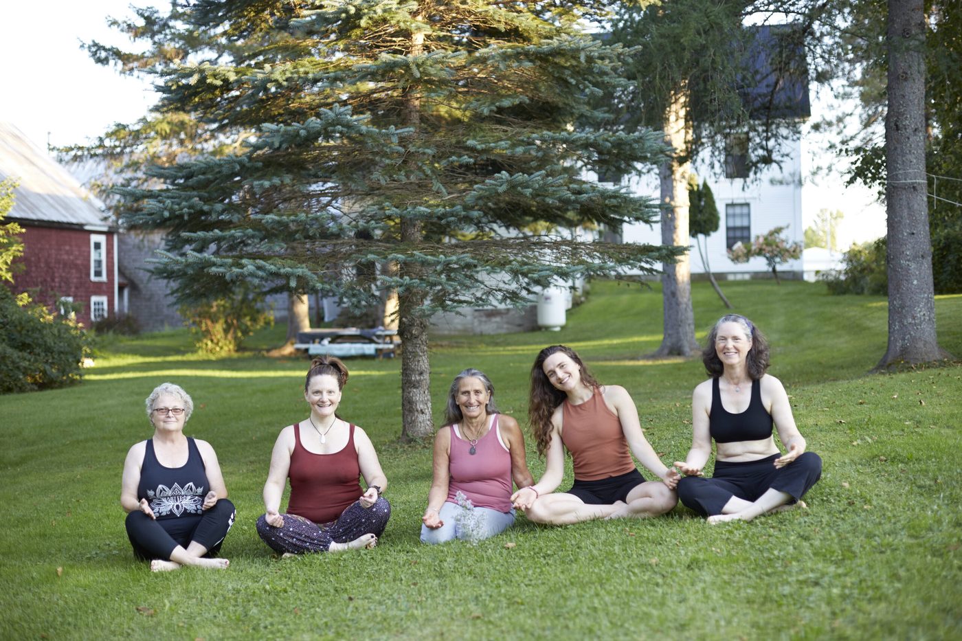 Women at one of Ajeet’s yoga wellness retreats